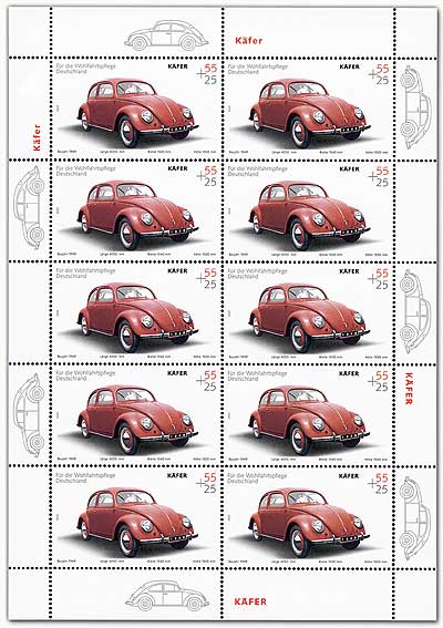 VW Kfer Briefmarke